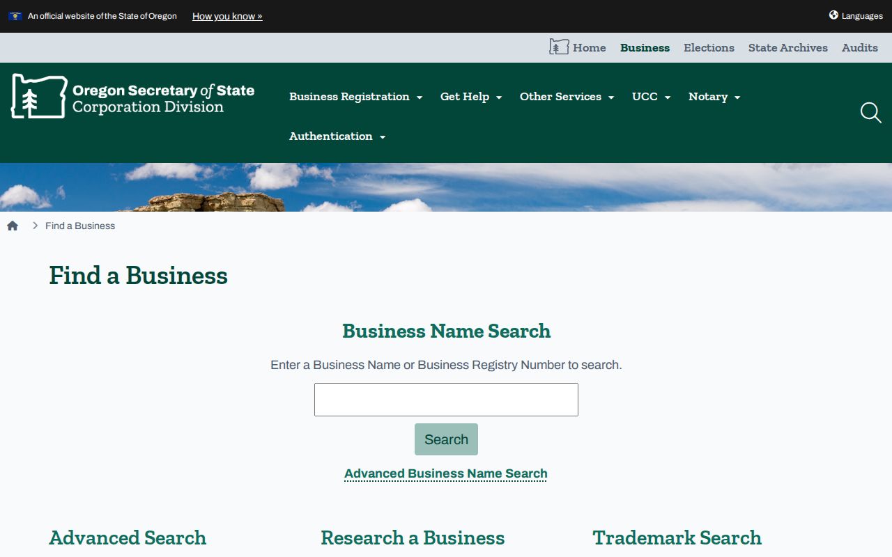 Eugene residents directory Oregon business name search interface